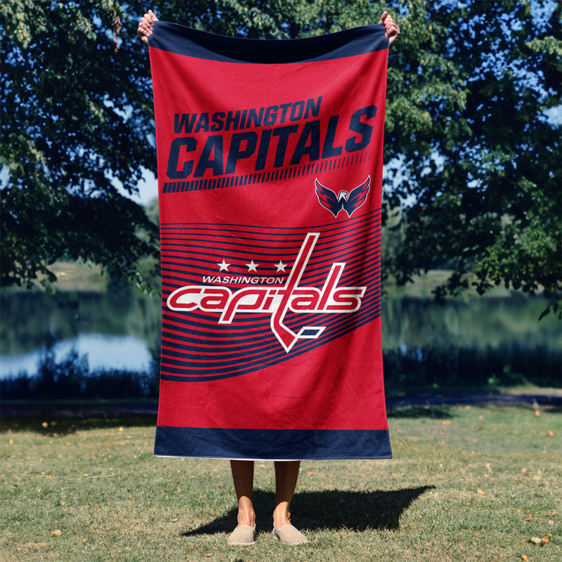 Serviette de plage 30 po x 60 po NHL Washington Capitals