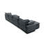 Canapé modulaire en L avec repose-pieds et coussins Lyndes-112596476