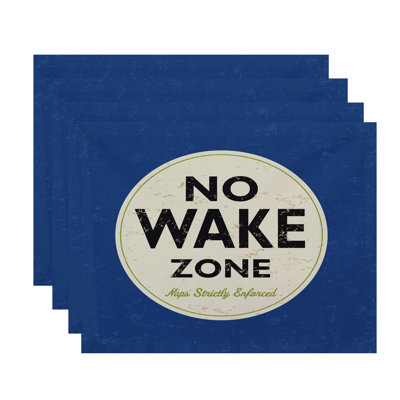 Caire Nap Zone Word 4 Piece Placemat Set