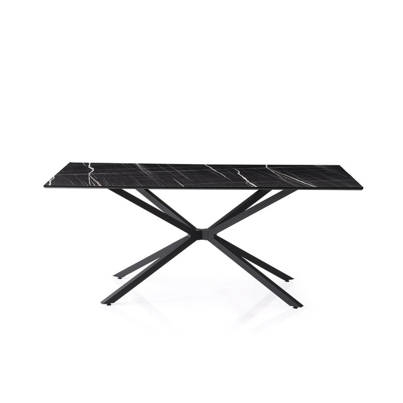 Ferro Beech Dining Table, Black