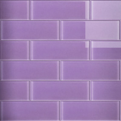 Carreau de mosaïque en verre Crystile 4 po x 12 po
