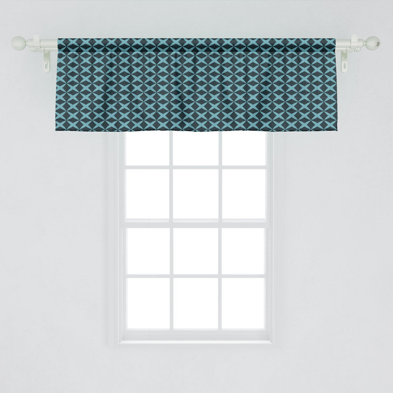 Ensemble de 2 cantonnières bleues et bleu pâle 54 po Ambesonne, L 54 po x L 18 po