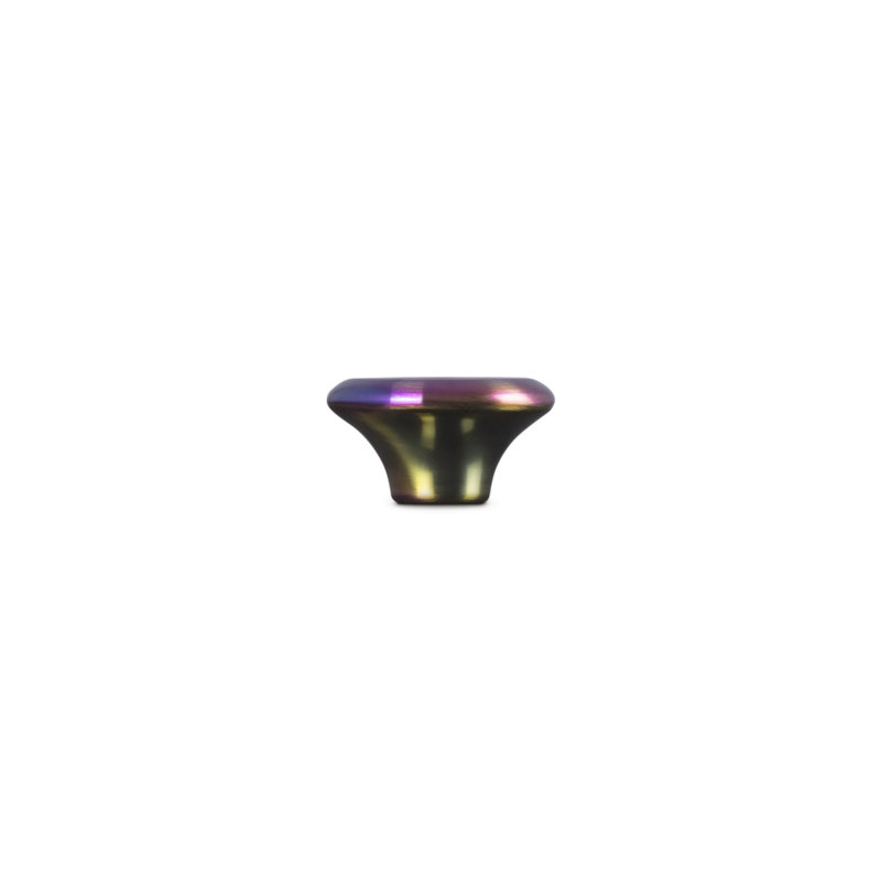 Signature Stainless Steel Knob, 2.2" W, Purple/Green