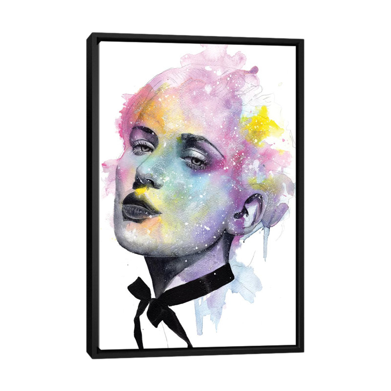 « haine never wins », reproduction d’impression sur toile, H 26 po x l 18 po x P 1,5 po, Toile avec cadre noir, Pas de tapis