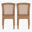 Ensemble de 2 chaises d'appoint empilables Farley-1079243191