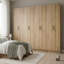 Armoire de rangement tout usage en chêne (ensemble de 4 pièces)-1266156381
