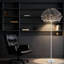 Lampe sur pied moderne en plumes avec abat-jour en plumes d'oie, lampe sur pied pour le salon, la chambre à coucher, le bureau et la salle à manger, assemblage simple avec interrupteur à pédale