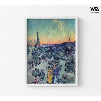 «The Stroll» par Vincent Van Gogh, randonnée, reproduction d'art, art naturel Van Gogh, arbre Van Gogh, art mural Stroll, cadeau pour amoureux de la nature, impression de paysage Van Gogh