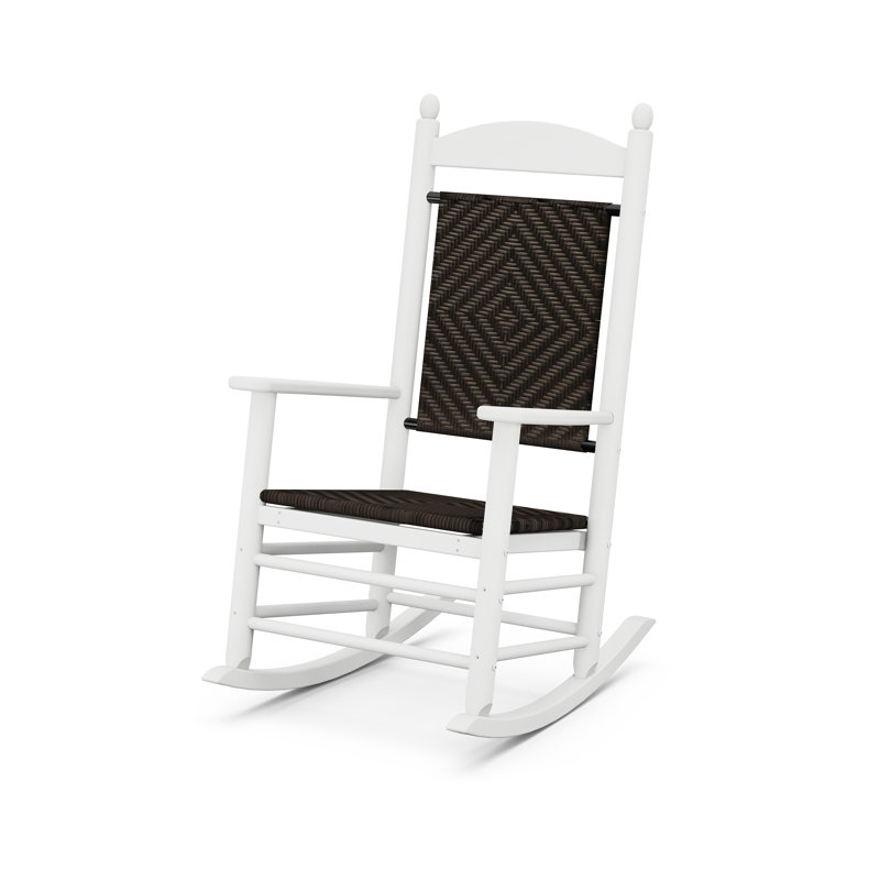 Chaise berçante POLYWOOD, Blanc / Cahaba