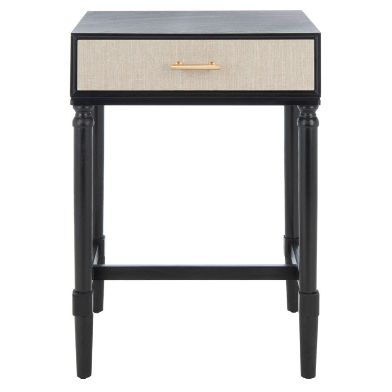 Table de bout avec rangement Peters, Black