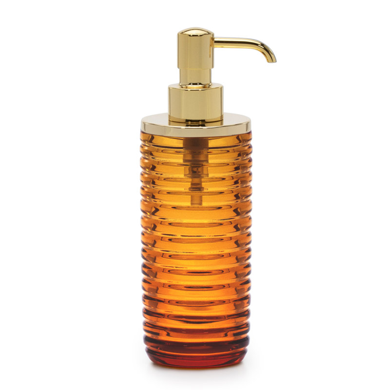 Distributeur de savon Riga, Ambre / or poli, 1