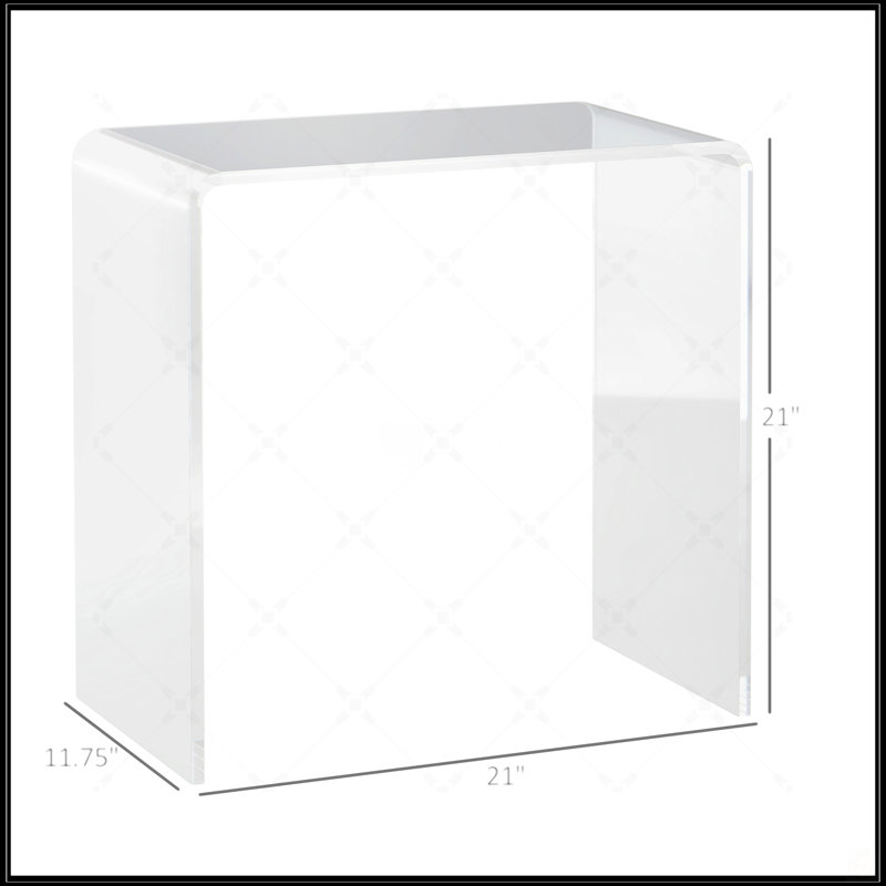 Table basse rectangulaire en acrylique 21 mm