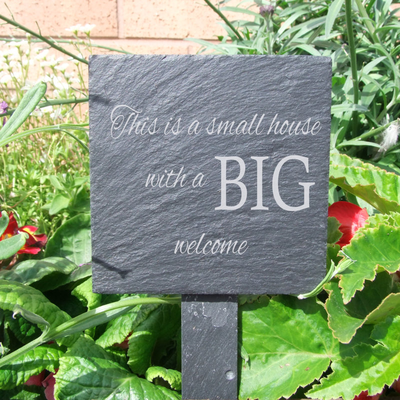 Woodcreek Stone Plants & Flowers Garden Sign