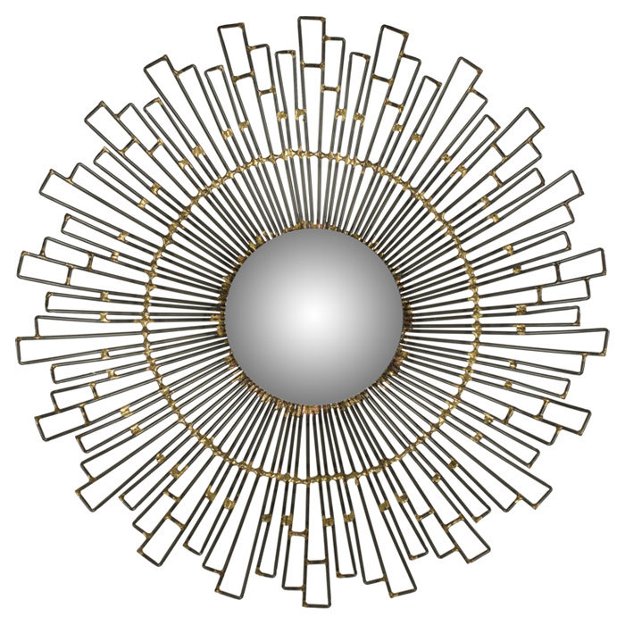 Romulus Iron Flat Wall Mirror