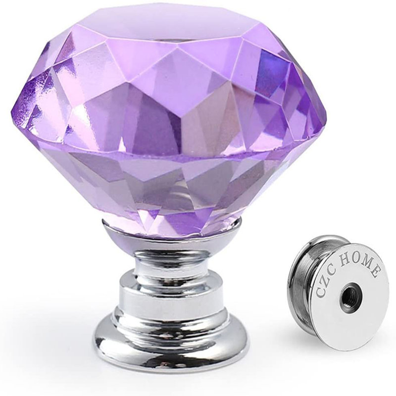 1 3/16" Diameter Round Knobs, Purple