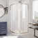Prime 36" W x 36" D x 74.75" H Round Sliding Shower Enclosure with Base Included
