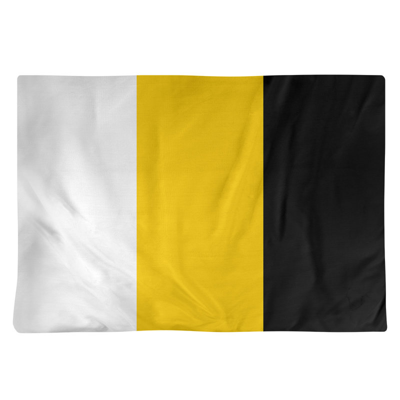 Récapitulatif de 18 po Iowa, Milieu jaune / noir, Sergé de coton