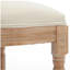 Ensemble de tabourets de bar en bois massif 2 pièces, tabourets de bar en bois de style champêtre classique avec accoudoirs, tabourets de bar de cuisine, utilisés pour les comptoirs de bar - beige