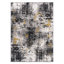 Tapis abstrait jaune / noir / gris-388269377