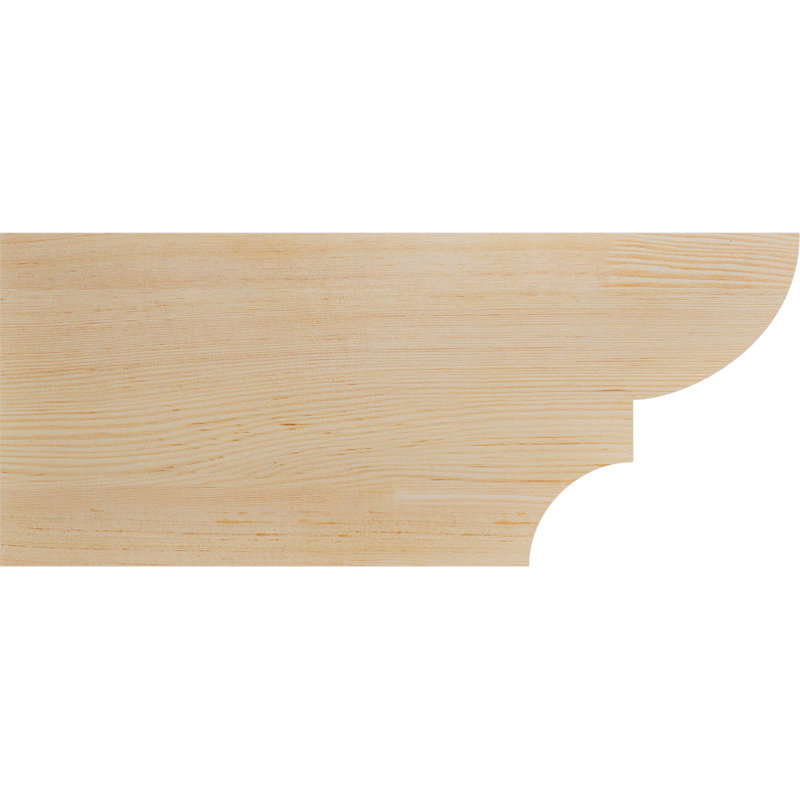 Queue de chevron lisse Ridgewood, Sapin de Douglas, H 10 po x l 3 1/2 po x L 24 po