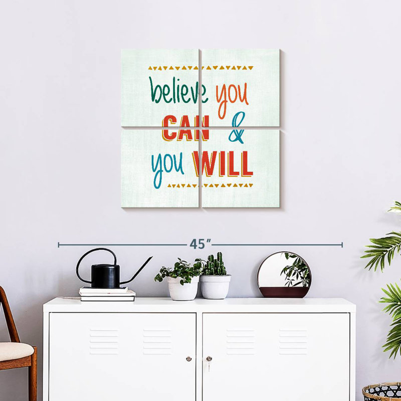 Tergel Believe You Can And You Will, H 26 po x l 26 po
