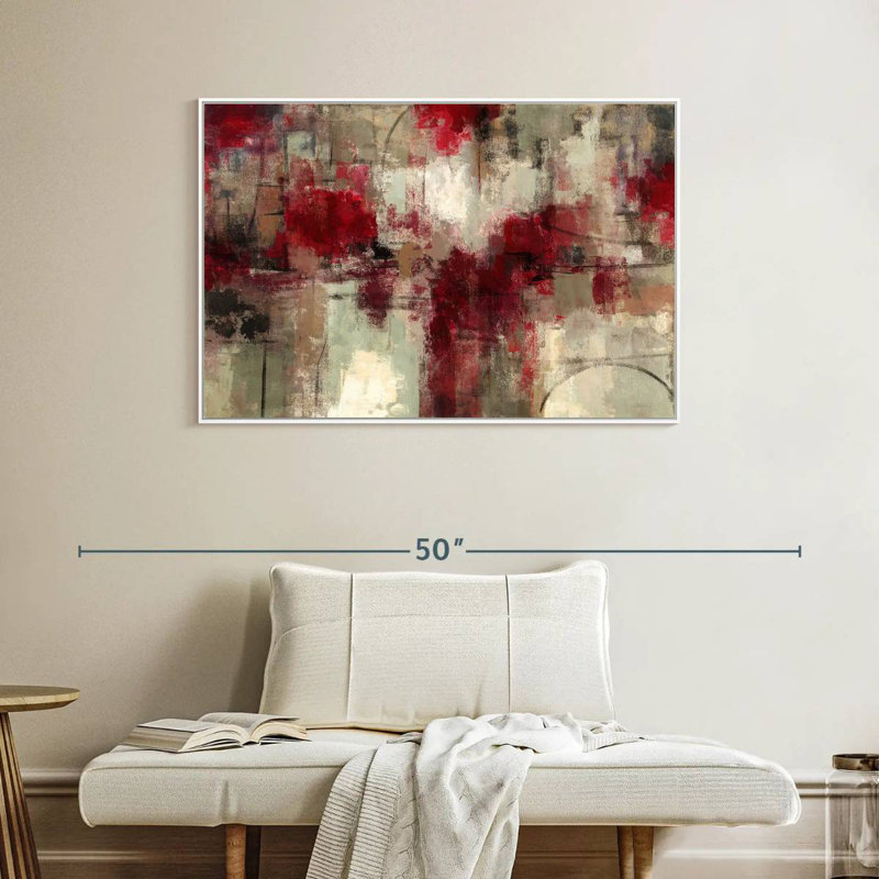 Jardins de pierre, Cadre flottant blanc, 40 po x 27 po