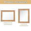 Miroir mural 24 po x 36 po en bois pour le mur, miroir décoratif mural rectangulaire pour le vestibule du meuble-lavabo de salle de bain, décoration murale rustique Boho-2104730896
