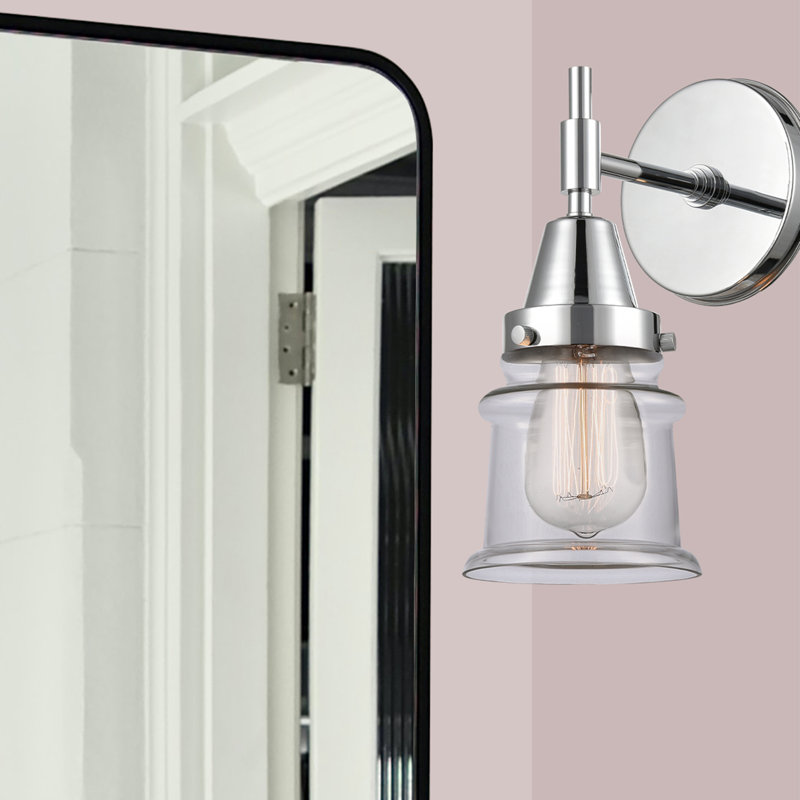 Gayle Armed Sconce, LED, Clear, Polished Chrome