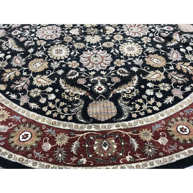 Wool Oriental Area Rug, Round 12'