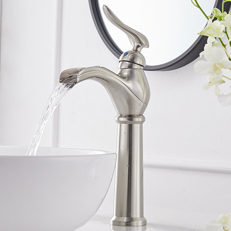 Robinet de lavabo vasque Classic, Nickel brossé
