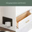Lit escamotable simple avec station de charge et tiroir