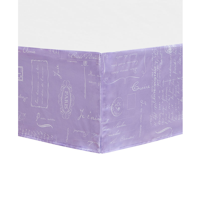 CEDAR COURT Paris Floral Lilac Ultra Soft Microfiber Reversible Comforter Set, Queen Comforter + 7 Additional Pieces