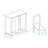 Two-Compartment Tilt-Out Laundry Sorter Cabinet-White
