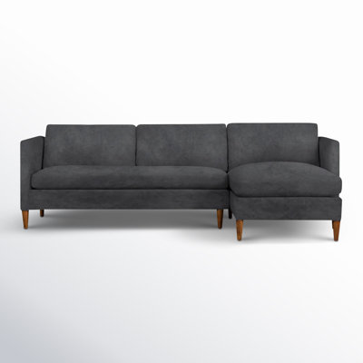 Clifford 2-Piece Sectional with Sinuous Springs and Feather Blend Cushions
