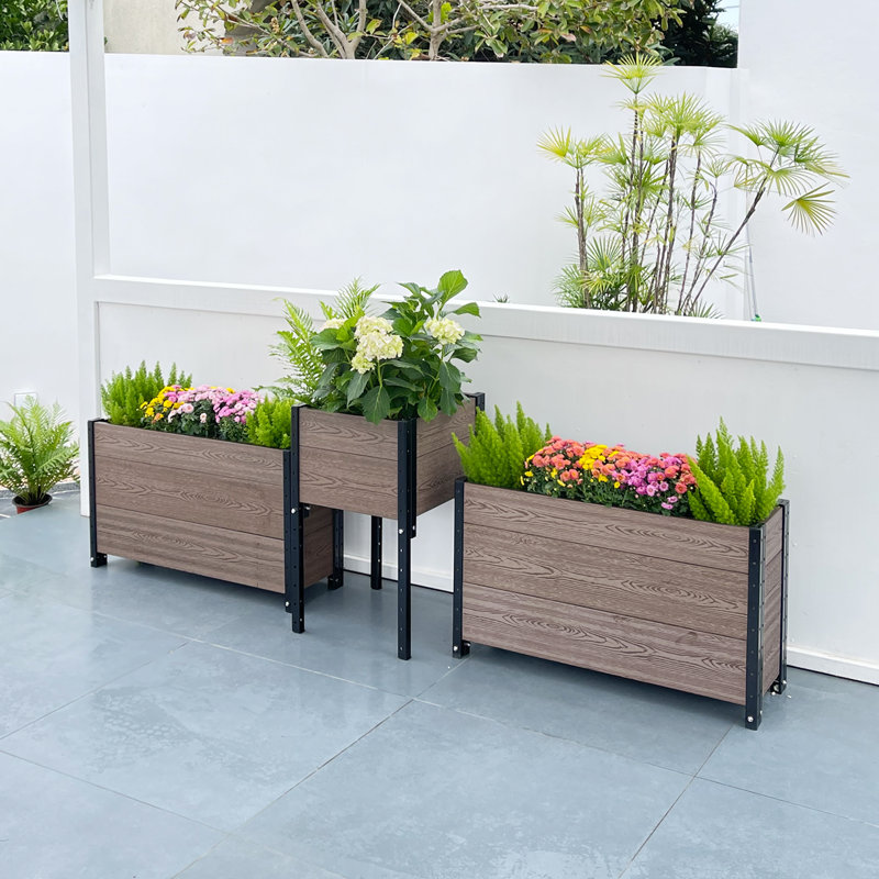Elevated Planter, Brown
