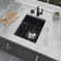 14''L X 18'' W Granite Composite Undermount Bar Sink with Sink Grid and Basket Strainer
