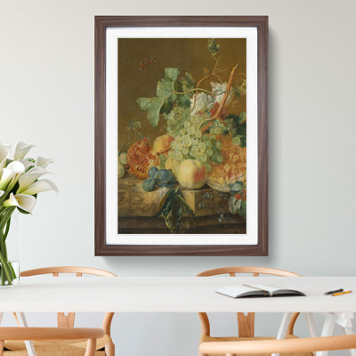 Still Life with Flowers and Fruit Vol.8 by Jan Van Huysum - Picture Frame Painting