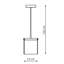 1 - Light LED Cylinder Pendant