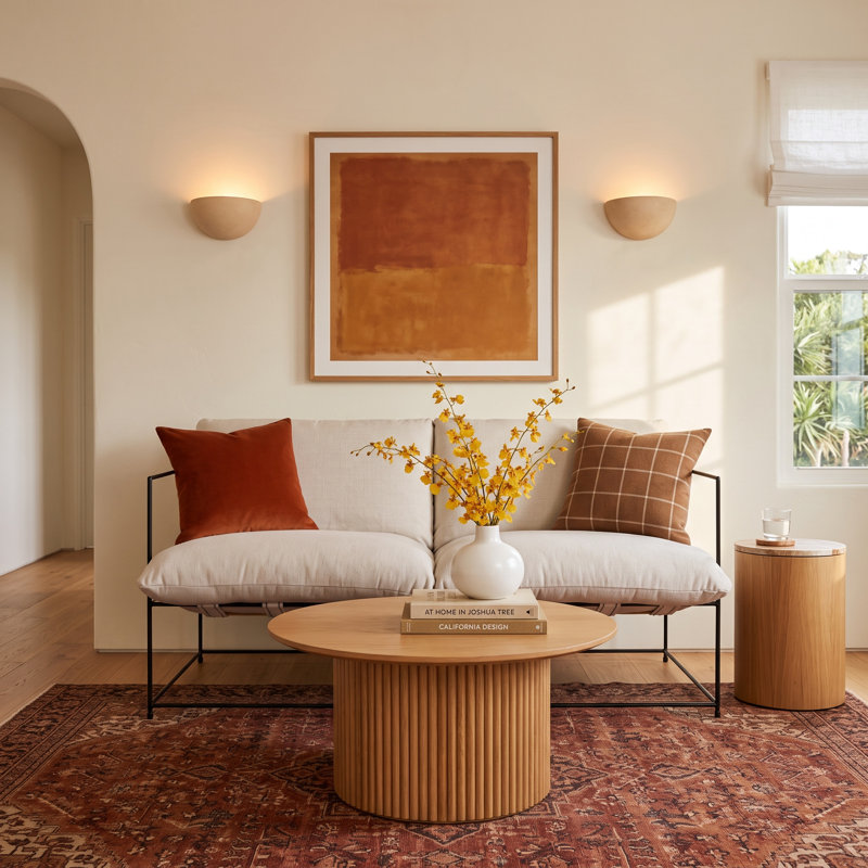 Giulietto Upholstered 52 " Linen Loveseat