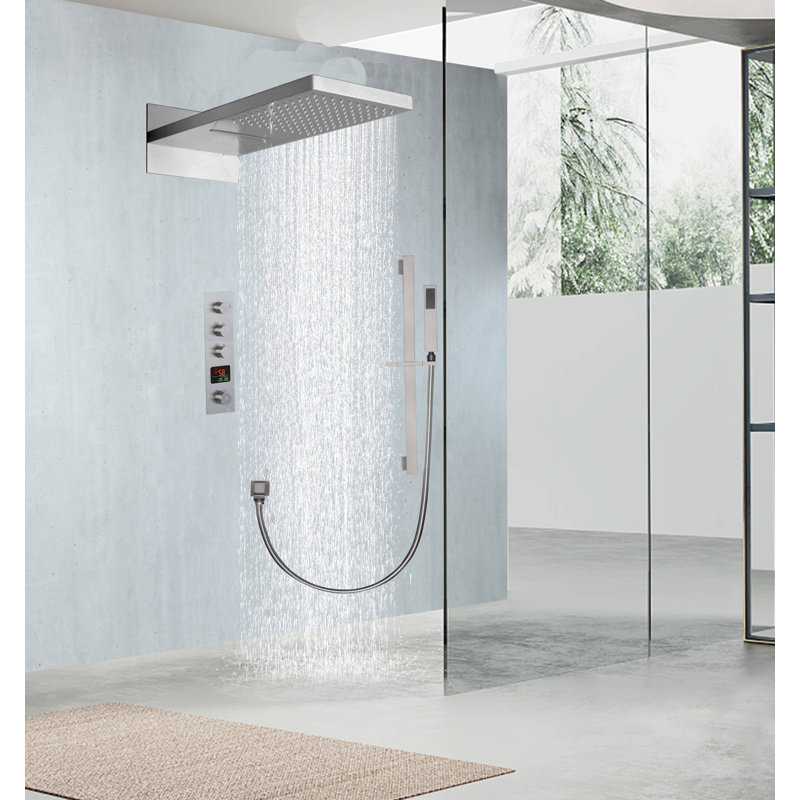 All-In-One Kit with Rough in-Valve, Brushed Nickel