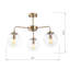 Lustre 3 lumières en métal avec capuchon en verre-159474228-159474235
