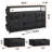 43.8" Dresser With Led Lights, Charging Station, 10 Fabric Drawers & Easy Assembly-2145230258