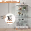 Vitrine moderne en verre avec lumières DEL-663844874