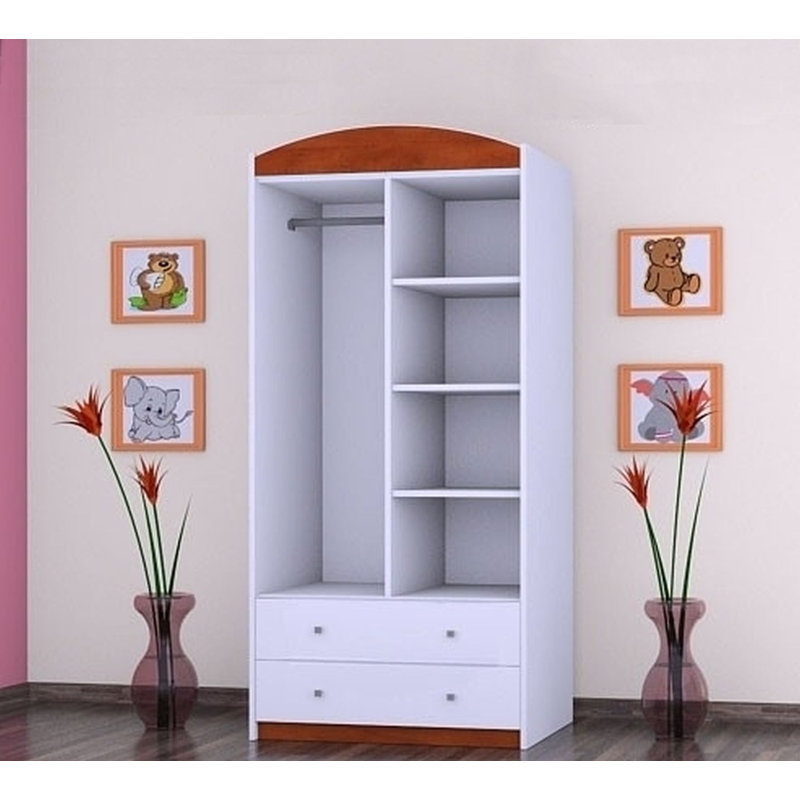 Drubin 2 Door Wardrobe, Red