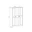 Buchholz 3 Door Solid + Manufactured Wood Wardrobe