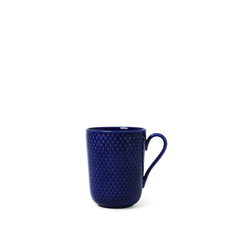 Porcelain Coffee Mug, Dark Blue
