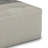 Sabella 20"W Upholstered PET Polyester Boho Indoor/Outdoor Square Pouf in Grey and White