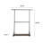 Jadah 39.37'' Rolling Industrial Pipe Clothing Rack