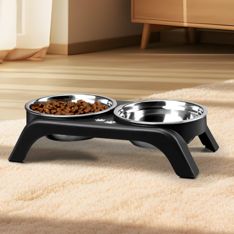 Bols pour chat Elevated, Noir
