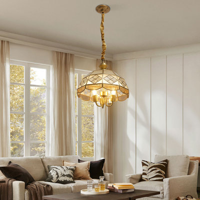 Allicyn 3 - Light Gold Dome Pendant
